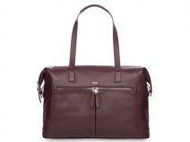 Knomo Curzon Laptoptas Leather Shoulder Tote (Espresso)