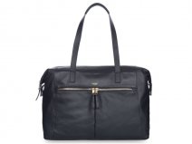 Knomo Curzon Laptoptas Leather Shoulder Tote (Navy)