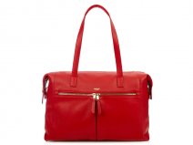 Knomo Curzon Laptoptas Leather Shoulder Tote (Rood)