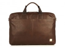 Knomo Durham - Leren Laptoptas tot 15 inch (Bruin)