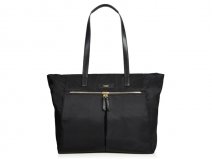 Knomo Grosvenor Shoulder Top Zip Tote - Laptoptas tot 15 inch (Zwart)