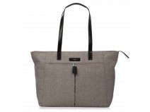Knomo Grosvenor Shoulder Top Zip Tote - Laptoptas tot 15 inch (Grijs)