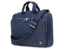 Knomo Newbury Brief - Leren Laptoptas 15 inch (Navy)