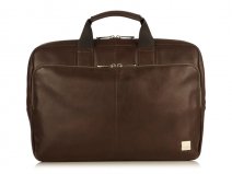 Knomo Newbury Brief - Leren Laptoptas 15 inch (Bruin)