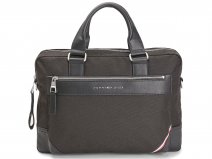 Tommy Hilfiger 1985 Nylon Slim Laptop Bag Laptoptas - Zwart