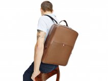 Tommy Hilfiger Business Backpack Cognac - Laptop Rugzak Leer