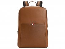 Tommy Hilfiger Business Backpack Cognac - Laptop Rugzak Leer