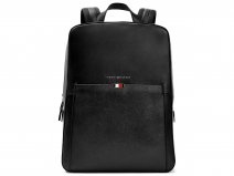 Tommy Hilfiger Business Backpack Zwart - Laptop Rugzak Leer