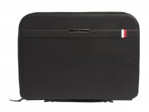 Tommy Hilfiger Downtown Leren Laptoptas Sleeve (Zwart)