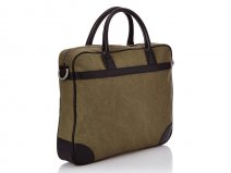 Tommy Hilfiger Patrick Laptop Bag Olive - Laptoptas tot 14 inch