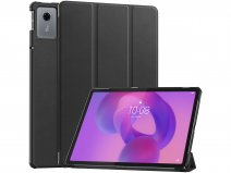 Just in Case Smart Trifold Bookcase Zwart - Lenovo Idea Tab Hoesje