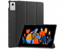 Just in Case Smart Trifold Bookcase Zwart - Lenovo Idea Tab Plus Hoesje