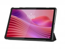 Just in Case Smart Trifold Bookcase Zwart - Lenovo Tab Hoesje