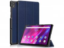 Smart Tri-Fold Bookcase Blauw - Lenovo Tab K10 Hoesje