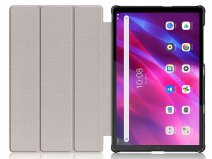 Smart Tri-Fold Bookcase Zwart - Lenovo Tab K10 Hoesje