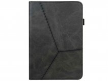 Geometric PU Folio Case Zwart - Lenovo Tab M10 Plus (3e gen) Hoesje