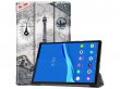 Smart Tri-Fold Bookcase Retro Paris - Lenovo Tab M10 Plus Hoesje