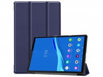 Smart Tri-Fold Bookcase Blauw - Lenovo Tab M10 Plus Hoesje