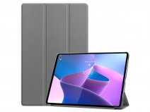 Smart Tri-Fold Bookcase Grijs - Lenovo Tab P12 Pro Hoesje