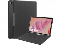 Just in Case Smart Trifold Bookcase Zwart - Lenovo Tab Plus Hoesje