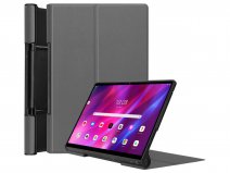 Smart Bi-Fold Bookcase Grijs - Lenovo Yoga Tab 13 Hoesje