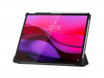 Just in Case Smart Trifold Bookcase Zwart - Lenovo Yoga Tab Plus Hoesje