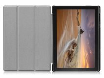 Smart Tri-Fold Bookcase Zwart - Lenovo Tab E10 Hoesje