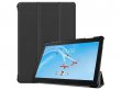 Smart Tri-Fold Bookcase Zwart - Lenovo Tab P10 Hoesje