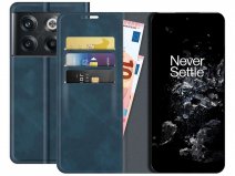 Just in Case Slim Wallet Case Blauw - OnePlus 10T hoesje