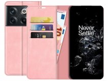 Just in Case Slim Wallet Case Roze - OnePlus 10T hoesje