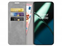 Just in Case Slim Wallet Case Grijs - OnePlus 11 hoesje