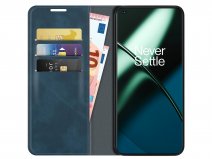 Just in Case Slim Wallet Case Donkerblauw - OnePlus 11 hoesje