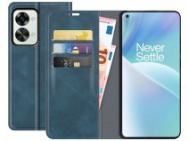 Just in Case Slim Wallet Case Blauw - OnePlus Nord 2T hoesje