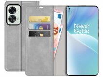 Just in Case Slim Wallet Case Grijs - OnePlus Nord 2T hoesje