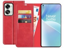 Just in Case Slim Wallet Case Rood - OnePlus Nord 2T hoesje