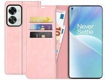 Just in Case Slim Wallet Case Roze - OnePlus Nord 2T hoesje