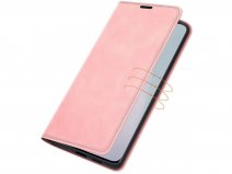 Just in Case Magnetic BookCase Roze - OnePlus Nord N10 hoesje