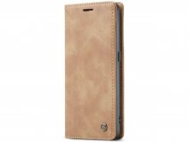 CaseMe Vintage BookCase Tan Bruin - OnePlus Nord N20 5G hoesje