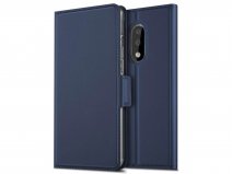 Book Case Wallet Mapje Donkerblauw - OnePlus 7 hoesje