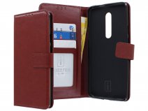 Book Case Wallet Mapje Bruin - OnePlus 7 Pro hoesje