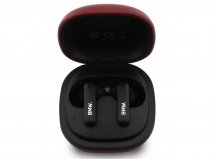 BMW Wireless EarPods PU Leer Rood - Bluetooth Oordopjes Draadloos