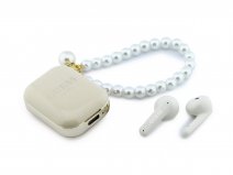 Guess Pearl Bluetooth Oordopjes True Wireless Earbuds - Beige