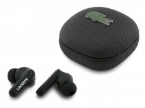 Lacoste Petit Piqué Wireless EarPods Zwart - Bluetooth Oordopjes Draadloos