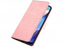 Just in Case Magnetic BookCase Roze - Oppo A16s hoesje