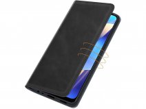 Just in Case Magnetic BookCase Zwart - Oppo A16s hoesje