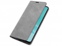 Just in Case Slimfit Wallet Case Grijs - Oppo A57 hoesje