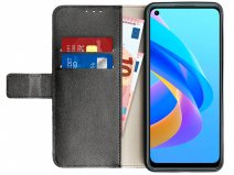 Just in Case Wallet Case Zwart - Oppo A76 hoesje