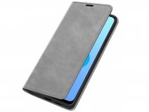 Just in Case Slimfit Wallet Case Grijs - Oppo A76 hoesje