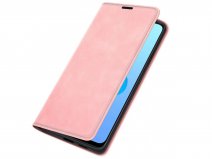 Just in Case Slimfit Wallet Case Roze - Oppo A76 hoesje