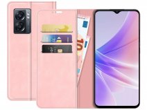 Just in Case Slimfit Wallet Case Roze - Oppo A77 hoesje